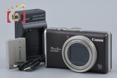【中古】Canon キヤノン PowerShot SX200 IS ウォームブラック コンパクトデジタルカメラ