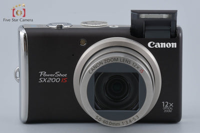 【中古】Canon キヤノン PowerShot SX200 IS ウォームブラック コンパクトデジタルカメラ