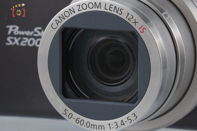 【中古】Canon キヤノン PowerShot SX200 IS ウォームブラック コンパクトデジタルカメラ