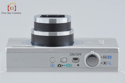 【中古】Canon キヤノン IXY 3 シルバー コンパクトデジタルカメラ 元箱付き