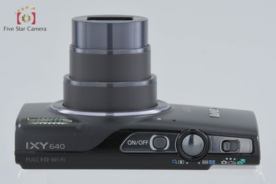 【中古】Canon キヤノン IXY 640 ブラック コンパクトデジタルカメラ 元箱付き