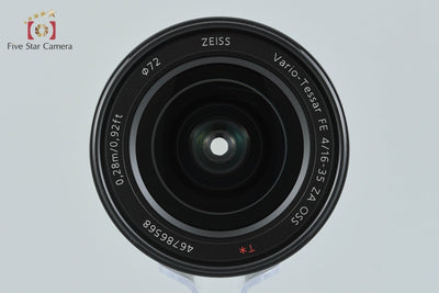[Used] SONY Carl Zeiss Vario-Tessar T* FE 16-35mm f/4 ZA OSS SEL1635Z with original box