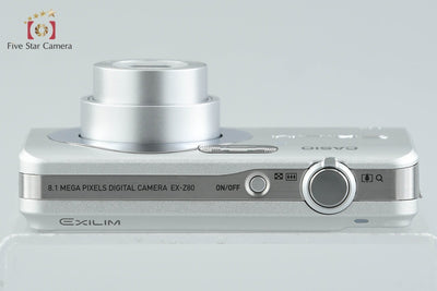 [Used] Casio EXILIM EX-Z80 Silver Compact Digital Camera with Original Box