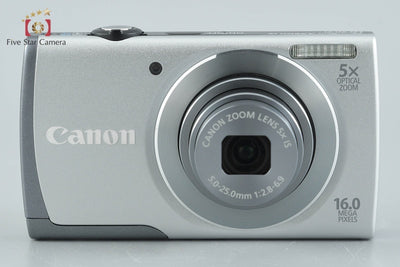 【中古】Canon キヤノン PowerShot A3500 IS シルバー コンパクトデジタルカメラ