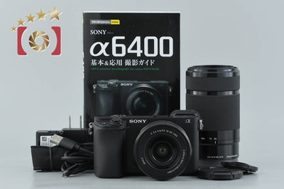 【中古】SONY ソニー α6400 ILCE-6400 ダブルズームレンズキット ブラック シャッター回数僅少