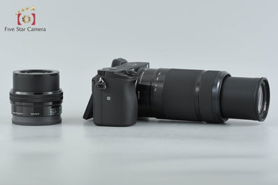 【中古】SONY ソニー α6400 ILCE-6400 ダブルズームレンズキット ブラック シャッター回数僅少