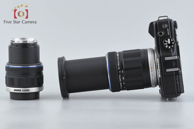 [Used] OLYMPUS PEN Lite E-PL1s Double Zoom Kit Black, Low Shutter Count, With Original Box