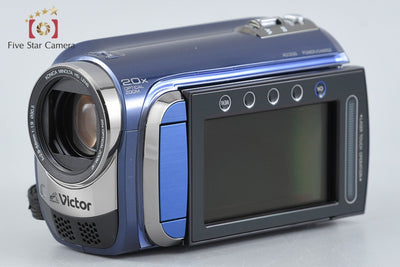 [Used] JVC Kenwood Everio GZ-HD300 Blue Camcorder with Original Box