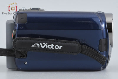 [Used] JVC Kenwood Everio GZ-HD300 Blue Camcorder with Original Box