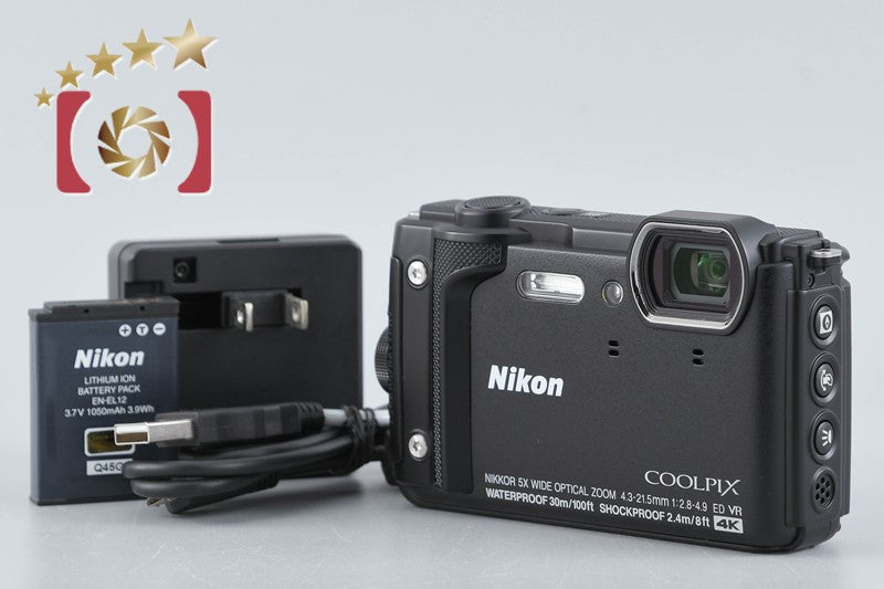 【中古】Nikon ニコン COOLPIX W300 ブラック コンパクトデジタルカメラ