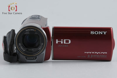【中古】SONY ソニー ハンディカム HDR-CX180 レッド ビデオカメラ 元箱付き