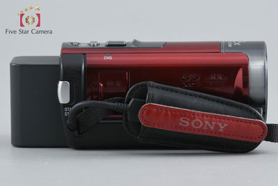 【中古】SONY ソニー ハンディカム HDR-CX180 レッド ビデオカメラ 元箱付き