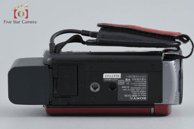 【中古】SONY ソニー ハンディカム HDR-CX180 レッド ビデオカメラ 元箱付き
