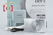 【中古】Canon キヤノン IXY 3 シルバー コンパクトデジタルカメラ 元箱付き
