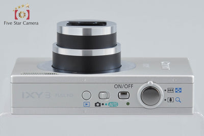【中古】Canon キヤノン IXY 3 シルバー コンパクトデジタルカメラ 元箱付き
