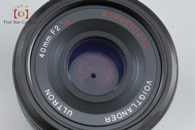 【中古】Voigtlander フォクトレンダー ULTRON 40mm f/2 SL Aspherical PK-A ペンタックス用