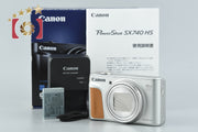 【中古】Canon キヤノン PowerShot SX740 HS シルバー コンパクトデジタルカメラ 元箱付き