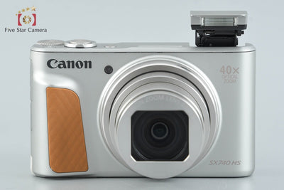 【中古】Canon キヤノン PowerShot SX740 HS シルバー コンパクトデジタルカメラ 元箱付き