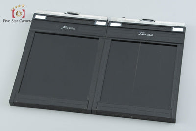 【中古】Lisco リスコ REGAL II 4x5 カットフィルムホルダー 2枚セット 元箱付き
