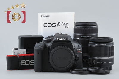 【中古】Canon キヤノン EOS Kiss X4 ダブルズームキット シャッター回数僅少