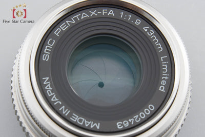 【中古】PENTAX ペンタックス SMC FA 43mm f/1.9 Limited シルバー
