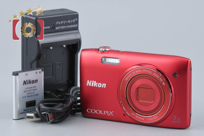 【中古】Nikon ニコン COOLPIX S3500 ラズベリーレッド コンパクトデジタルカメラ