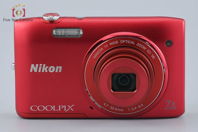 【中古】Nikon ニコン COOLPIX S3500 ラズベリーレッド コンパクトデジタルカメラ