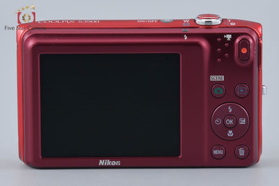 【中古】Nikon ニコン COOLPIX S3500 ラズベリーレッド コンパクトデジタルカメラ