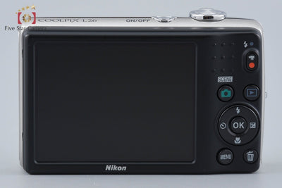 【中古】Nikon ニコン COOLPIX L26 シルバー コンパクトデジタルカメラ