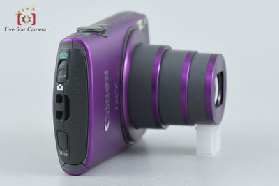 【中古】Canon キヤノン IXY 600F パープル コンパクトデジタルカメラ