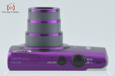 【中古】Canon キヤノン IXY 600F パープル コンパクトデジタルカメラ