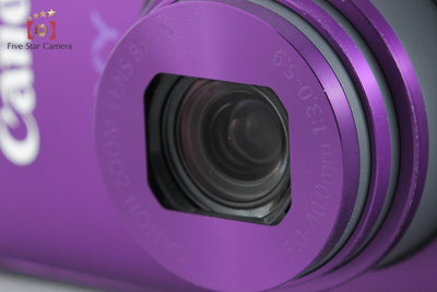 【中古】Canon キヤノン IXY 600F パープル コンパクトデジタルカメラ