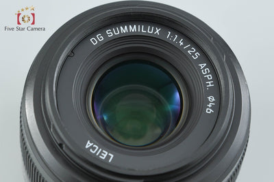 【中古】Panasonic パナソニック LUMIX LEICA DG SUMMILUX 25mm f/1.4 ASPH. H-X025