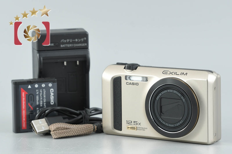 【中古】CASIO カシオ HIGH SPEED EXILIM EX-ZR300 ゴールド コンパクトデジタルカメラ