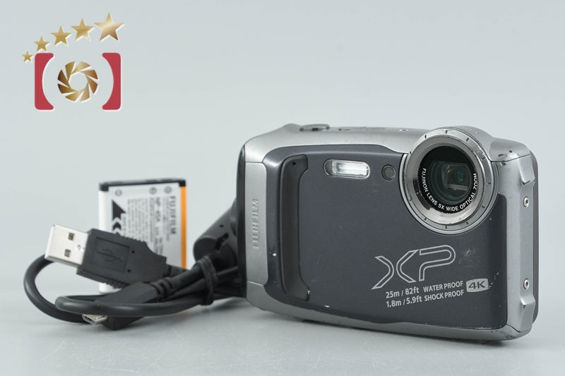 [Used] FUJIFILM FinePix XP140 Dark Silver Compact Digital Camera