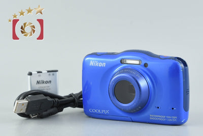 【中古】Nikon ニコン COOLPIX S32 ブルー コンパクトデジタルカメラ
