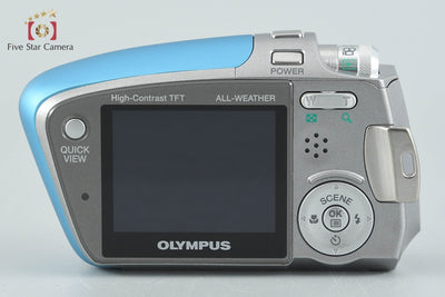 【中古】OLYMPUS オリンパス μ-mini DIGITAL クリスタルブルー コンパクトデジタルカメラ