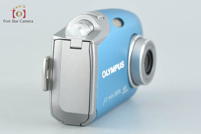 【中古】OLYMPUS オリンパス μ-mini DIGITAL クリスタルブルー コンパクトデジタルカメラ