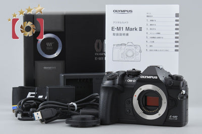 【中古】OLYMPUS オリンパス OM-D E-M1 Mark III ブラック ミラーレス一眼カメラ シャッター回数僅少 元箱付き