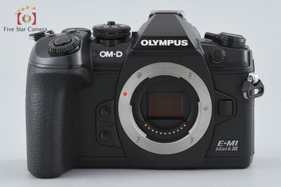 【中古】OLYMPUS オリンパス OM-D E-M1 Mark III ブラック ミラーレス一眼カメラ シャッター回数僅少 元箱付き