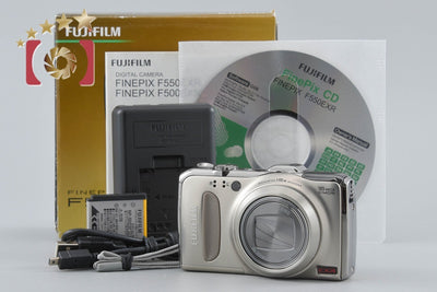 【中古】FUJIFILM 富士フイルム FINEPIX F550EXR シャンパンゴールド コンパクトデジタルカメラ 元箱付き