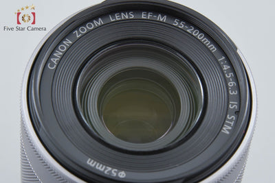 【中古】Canon キヤノン EF-M 55-200mm f/4.5-6.3 IS STM シルバー