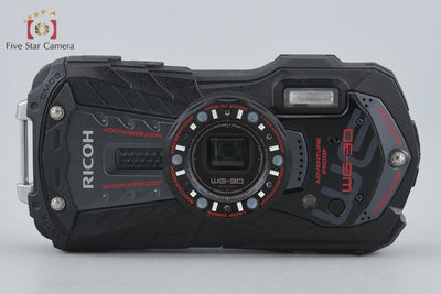 【中古】RICOH リコー PENTAX ペンタックス WG-30 ブラック 防水アクションカメラ シャッター回数僅少