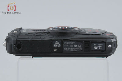 【中古】RICOH リコー PENTAX ペンタックス WG-30 ブラック 防水アクションカメラ シャッター回数僅少