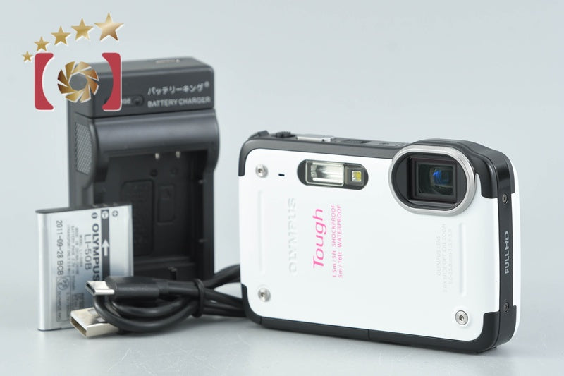 中古】OLYMPUS オリンパス μ TOUGH-6020 ブルー コンパクトデジタル