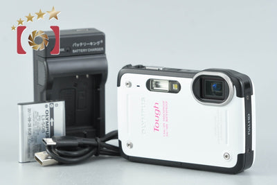 【中古】OLYMPUS オリンパス TOUGH TG-620 ホワイト コンパクトデジタルカメラ シャッター回数僅少