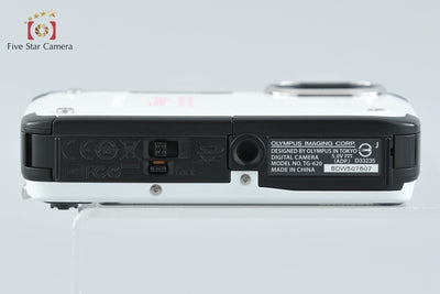 【中古】OLYMPUS オリンパス TOUGH TG-620 ホワイト コンパクトデジタルカメラ シャッター回数僅少