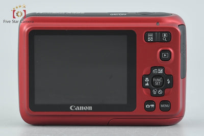 【中古】Canon キヤノン PowerShot A495 レッド コンパクトデジタルカメラ