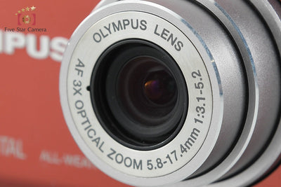 【中古】OLYMPUS オリンパス μ-40 DIGITAL レッドムーン コンパクトデジタルカメラ