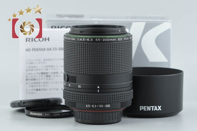 【中古】PENTAX ペンタックス HD DA 55-300mm f/4.5-6.3 ED PLM WR RE 元箱付き